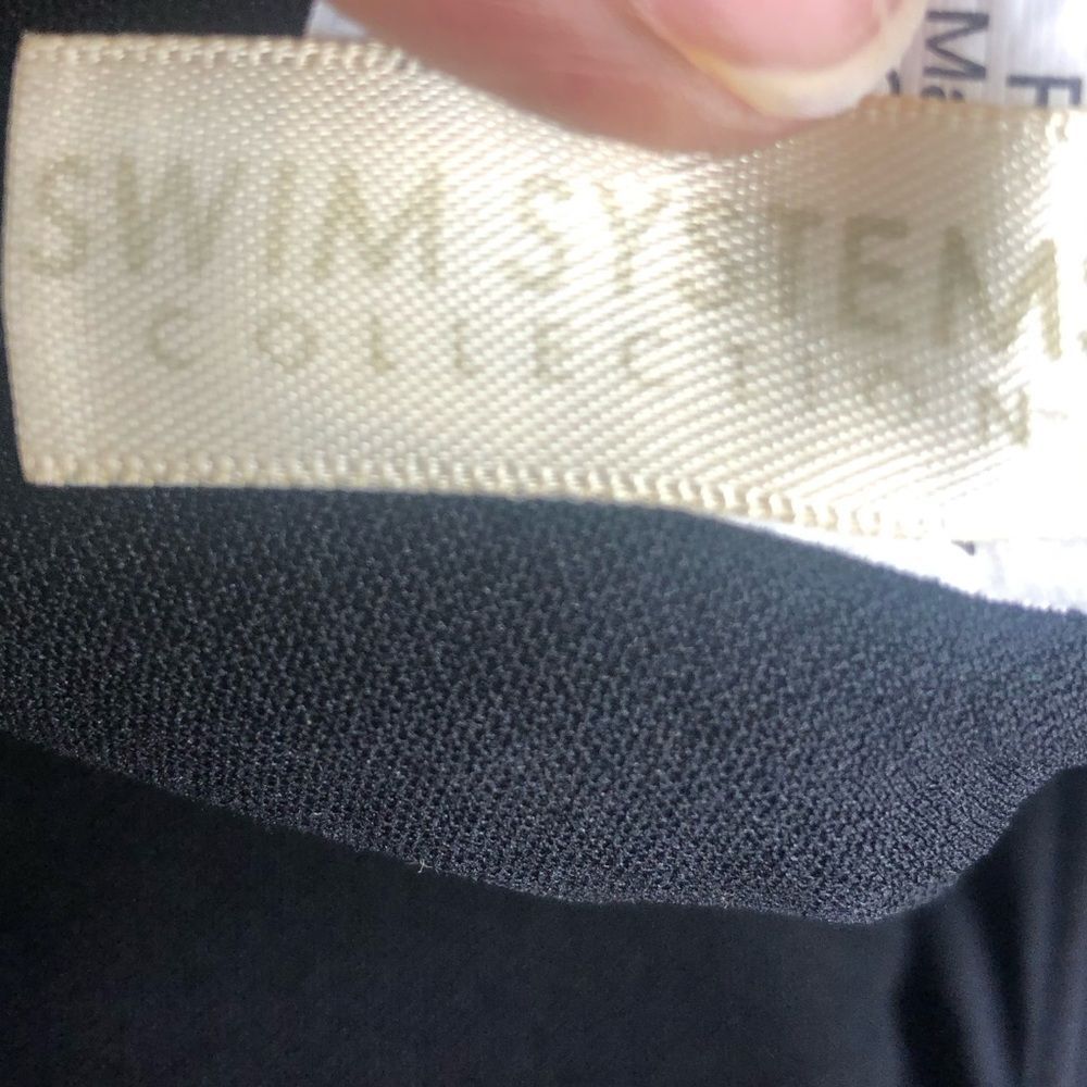 Swim Systems Collection black bikini top with gold hardware size medium - Picture 8 of 9